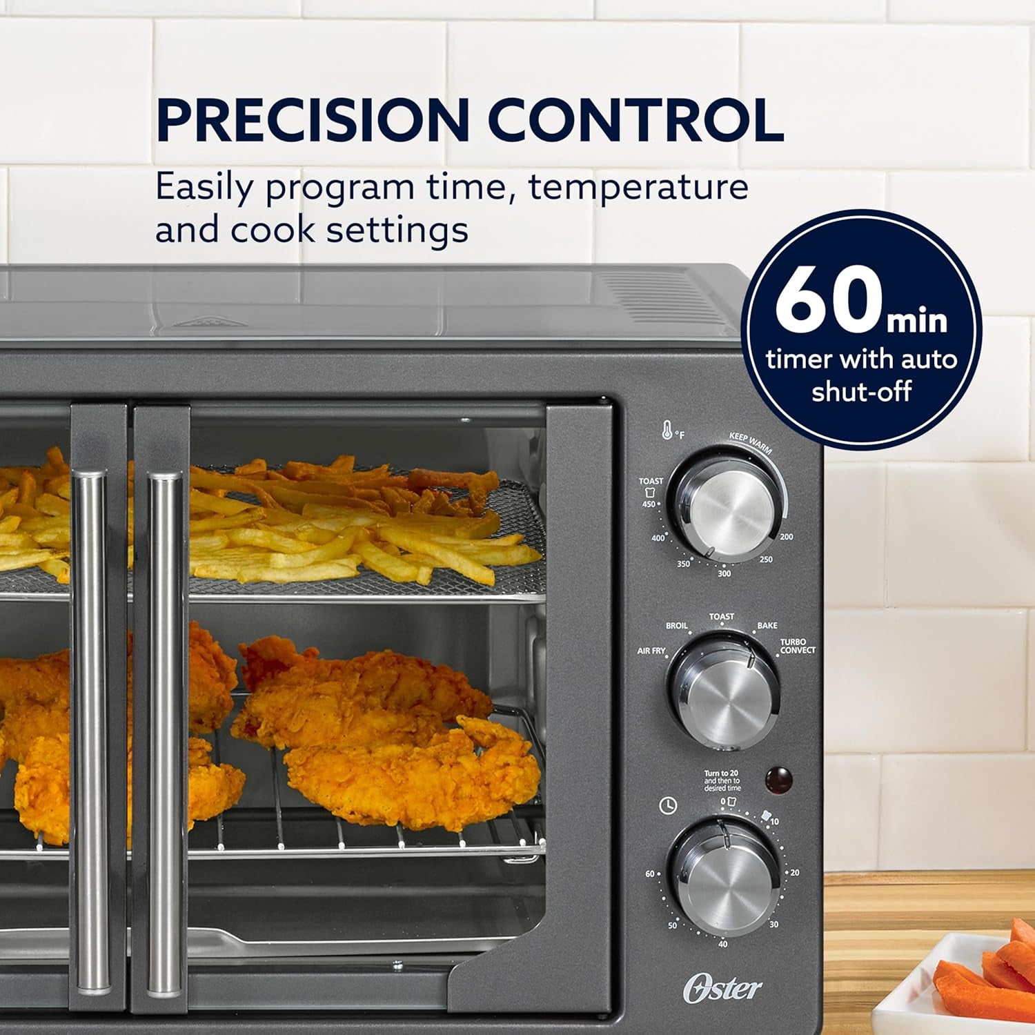 oster-extra-large-42l-french-door-countertop-toaster-oven-6-in-1-air-fryer-oven-with-air-fry-rack-wire-rack-baking-pan-and-crumb-tray-stainless-steel