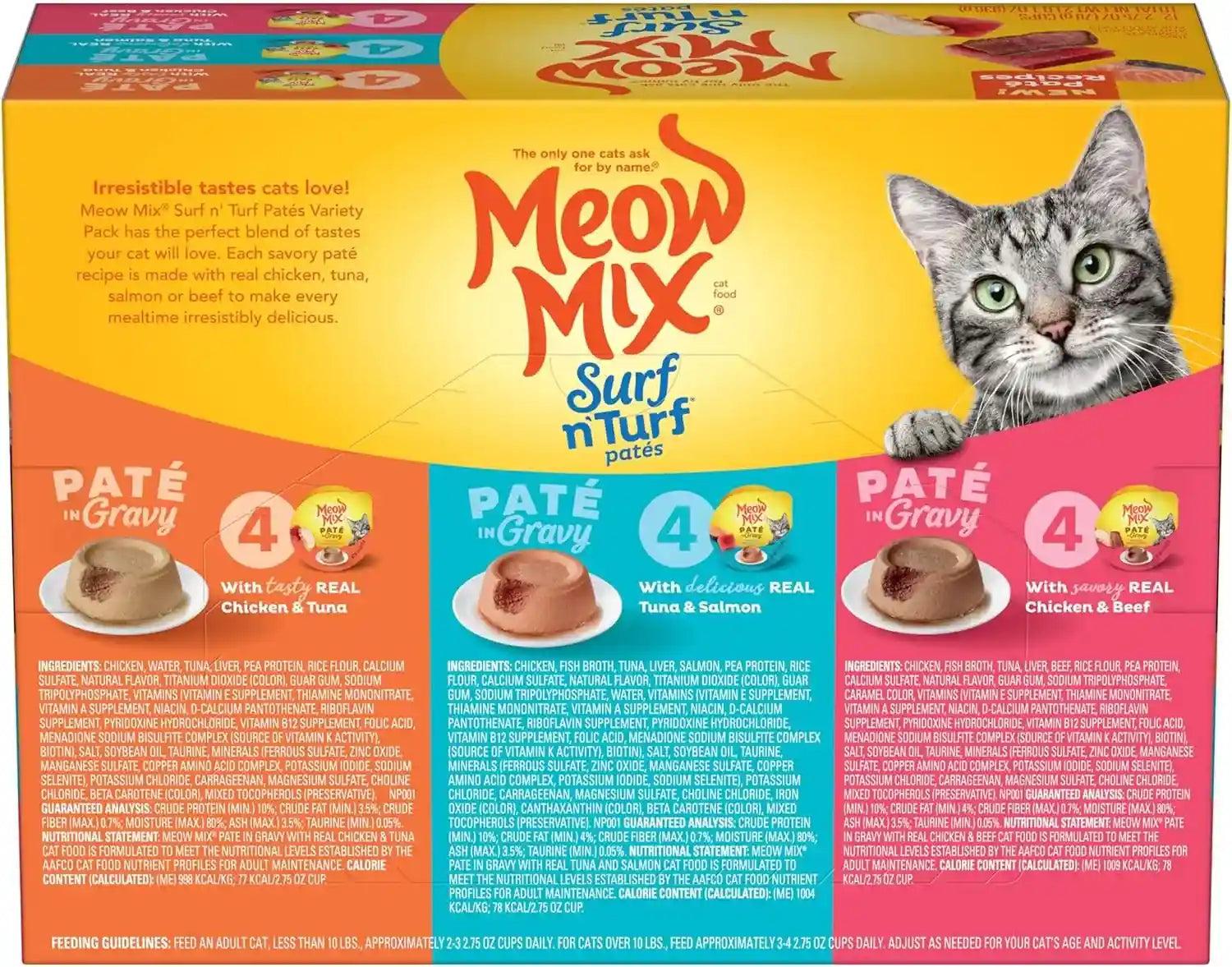 meow-mix-pate-in-gravy-surf-n-turf-pates-variety-pack-wet-cat-food-2-75-oz-cup-12-pack