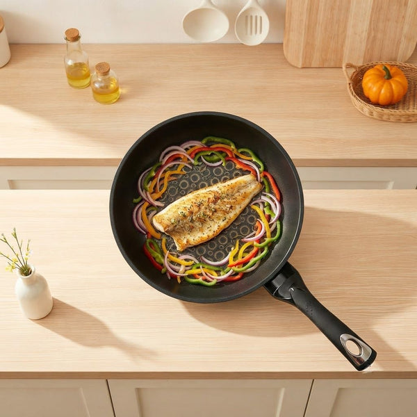 9'' (22Cm) 3D Diamond Coating Nonstick Wok Cookware | Made in Korea, Cool Touch Handle, Textured Nonstick, Easy Food Release, Stir Fry, Everyday Cooking4