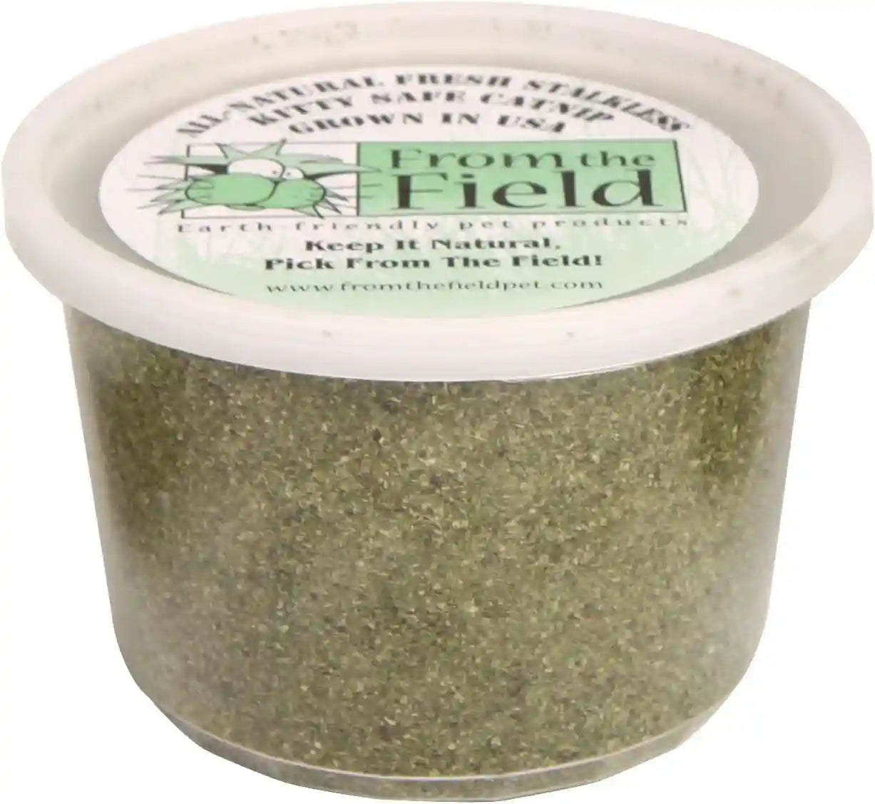 from-the-field-fine-ground-stalkless-catnip-premium-usa-grown-catnip-for-toys-playtime-fresh-potent-non-toxic-eco-friendly-safe-for-kittens-cats-resealable-6-oz-tub