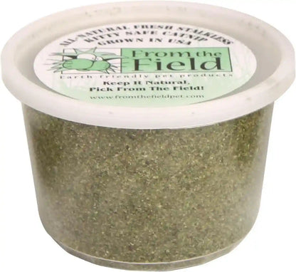 From the Field | Fine Ground Stalkless Catnip | Premium Usa-Grown Catnip for Toys & Playtime | Fresh, Potent, Non-Toxic, Eco-Friendly | Safe for Kittens & Cats | Resealable 6 Oz Tub10