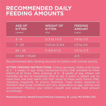 Purina ONE High Protein, Natural Dry Kitten Food, +Plus Healthy Kitten Formula - 7 Lb. Bag6