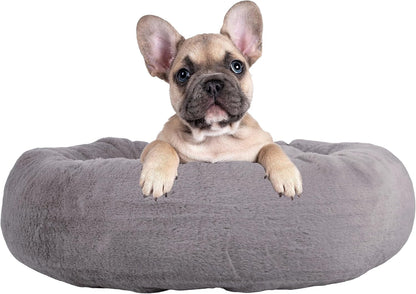 PETMAKER Dog Bed - Donut Pet Bed for Medium Pets - Dog Bed with Removable Washable Cover and Anti-Slip Bottom - Puppy Essentials (Dark Brown)11