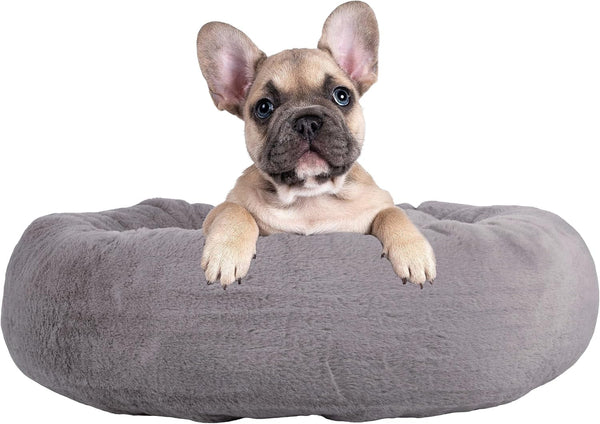 PETMAKER Dog Bed - Donut Pet Bed for Medium Pets - Dog Bed with Removable Washable Cover and Anti-Slip Bottom - Puppy Essentials (Dark Brown)11