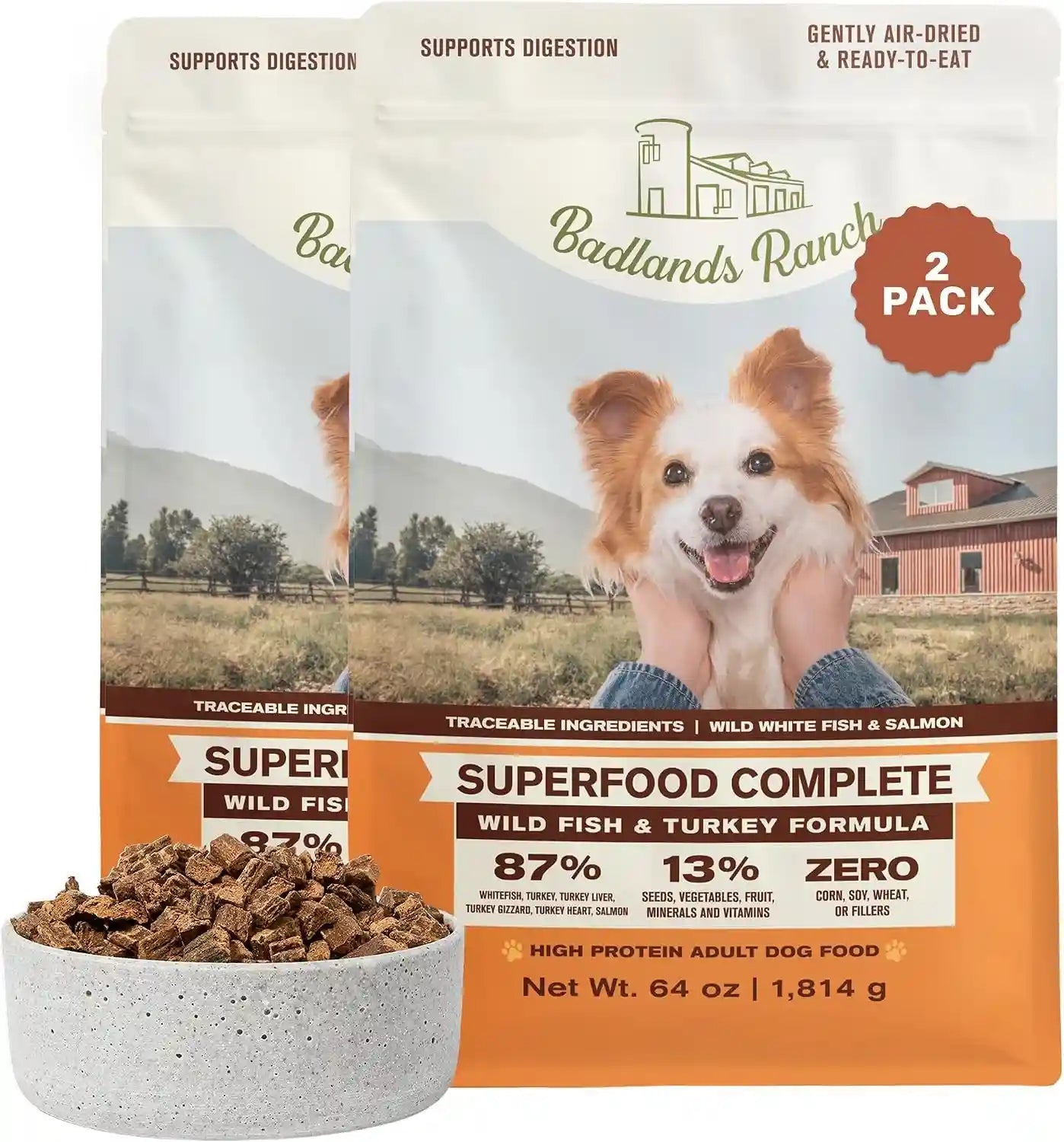badlands-ranch-by-katherine-heigl-superfood-complete-air-dried-beef-dog-food-high-protein-with-superfoods-for-daily-wellness-consistent-nutrition-24-oz