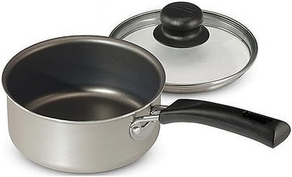 9 Piece Nonstick Cookware Set with Glass Lids, Pots and Pans Including Sauce, Dutch Oven and Sauté, Champagne Kitchen Collection9