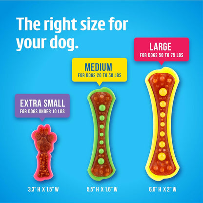 Hartz Chew 'N Clean Dental Duo Dog Treat & Chew Toy, Color Varies, Extra Small, 6 Count4