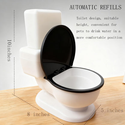 Cat Water Dispenser,Funny Toilet Shaped Pet Gravity Bowl, Easy Cleaning Automatic Cat Gravity Refilling Waterer with with Healthy Pets Water Station for Cats and Small/Medium Dog7