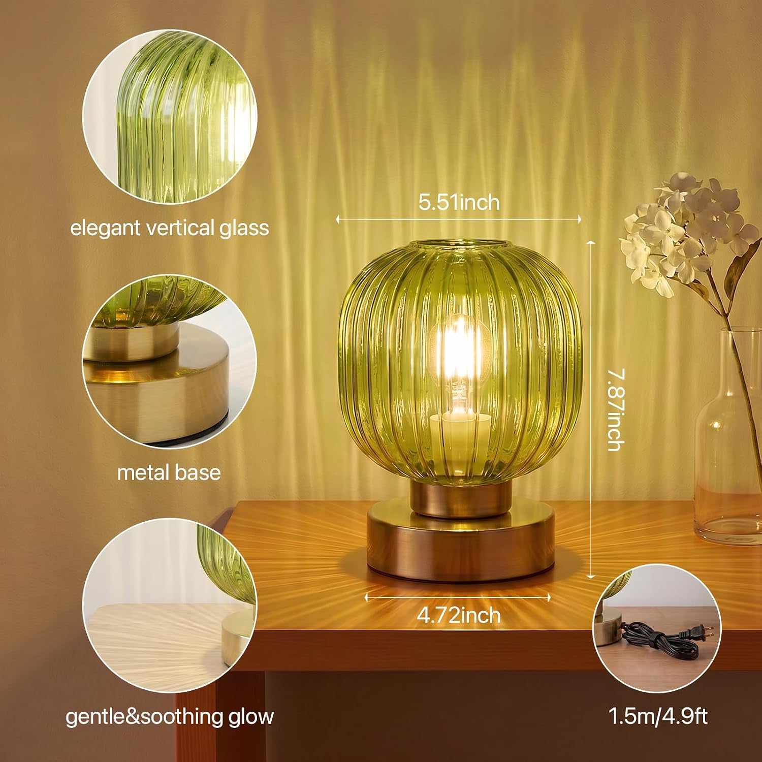 green-touch-glass-table-lamp-3-way-dimmable-bedside-lamp-vintage-mid-century-modern-small-nightstand-lamp-for-bedroom-and-living-room-ambient-mood-lighting-led-bulb-included