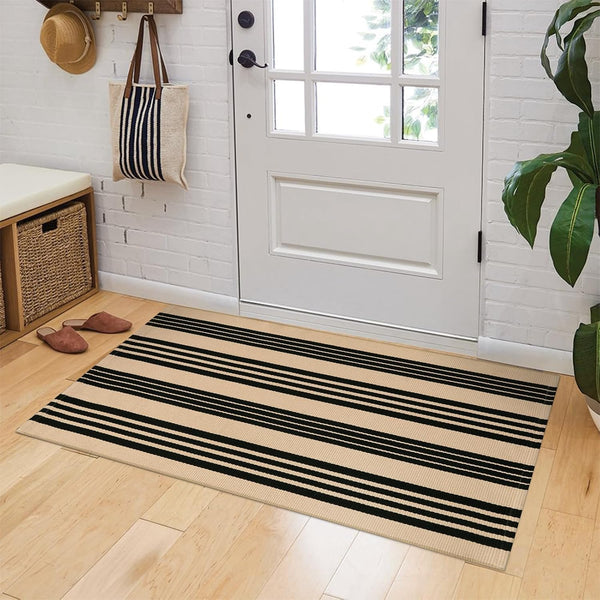 Front Door Mat 24"X51", Striped Porch Rug Outdoor Door Mat Fall Decor | Machine Washable Front Door Rug Welcome Door Mats outside Entrance Indoor Outdoor Rugs Cotton Woven Entry Rug for Porch/Patio9