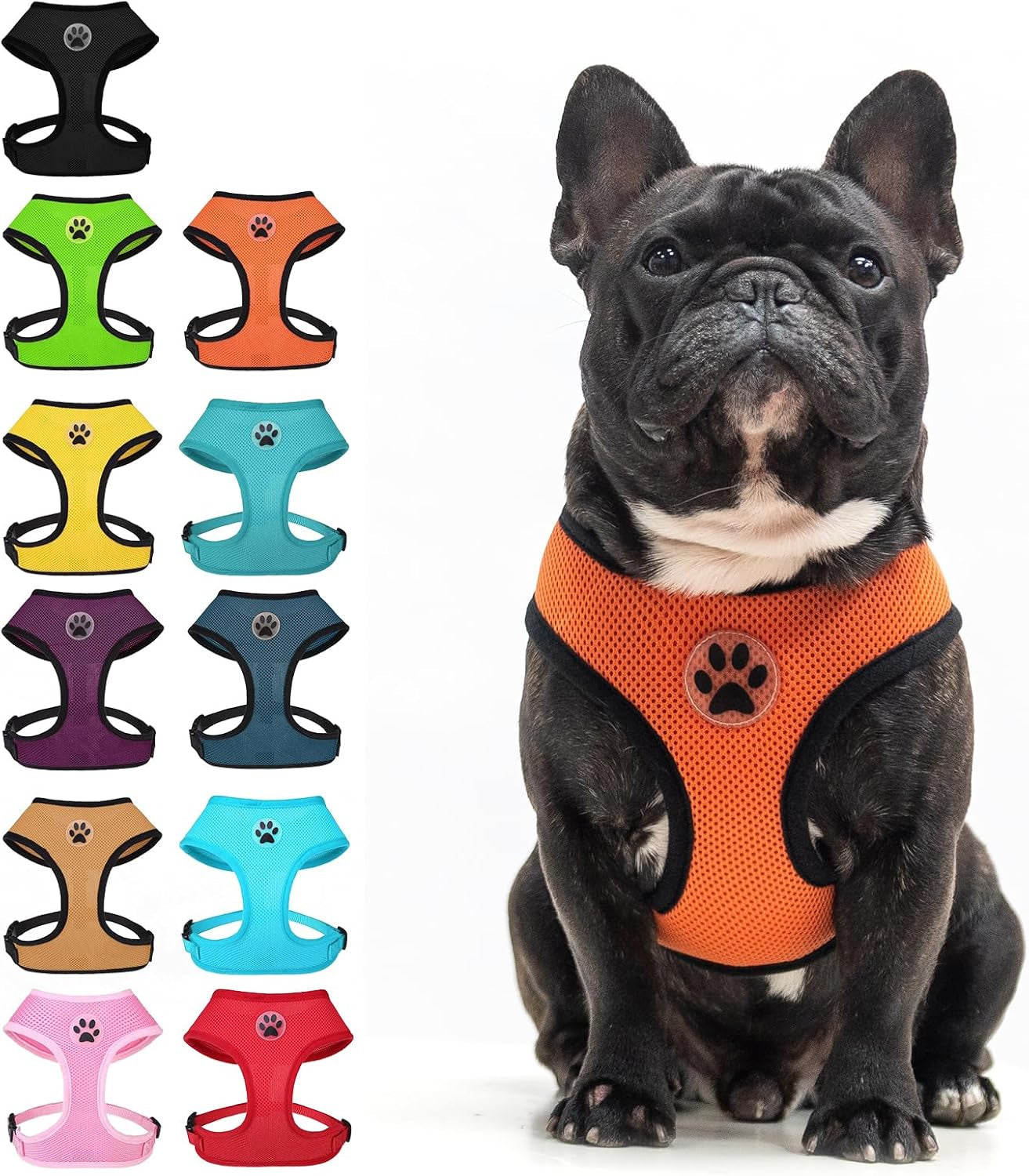 bingpet-small-dog-harness-no-pull-dog-harness-small-sized-dogs-soft-light-breathable-mesh-puppy-vest-with-safety-buckle-adjustable-step-in-pet-harnesses-for-easy-walking-running-training