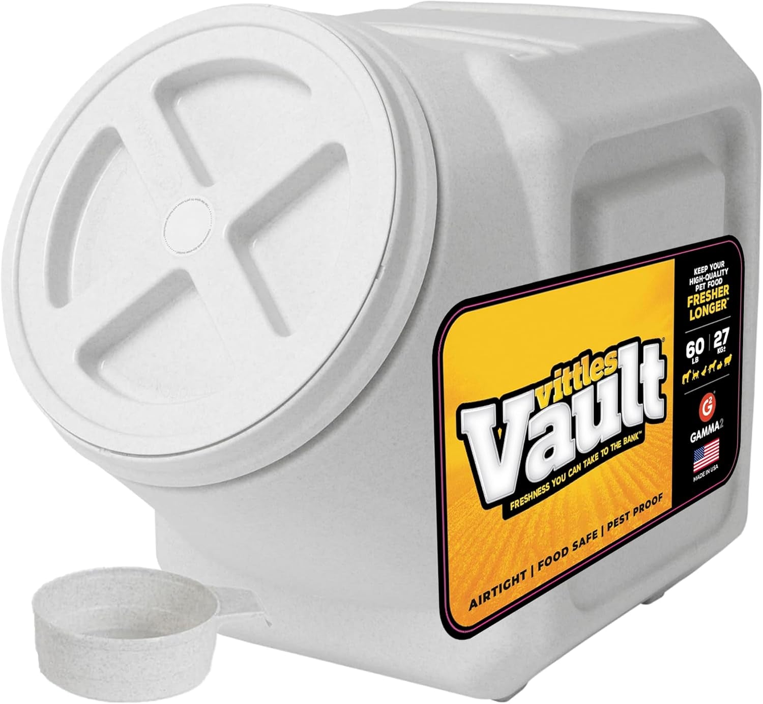 gamma2-vittles-vault-pet-food-storage-containers-sealed-dog-and-cat-food-storage-container-fits-up-to-25lbs-made-in-the-usa-12l-x-13-75h-made-in-usa-12-inch-long-by-13-75-inch-tall-airtight-lid-keeps-kibble-fresh-and-pests-out-a-durable-pantry-bin-design