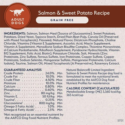 Natural Balance Limited Ingredient Adult Dry Dog Food - Balanced Nutrition for Adult Dogs - Grain-Free, Soy-Free Recipe - Limited Ingredient Formula - 24 Lb - Salmon & Sweet Potato Recipe8