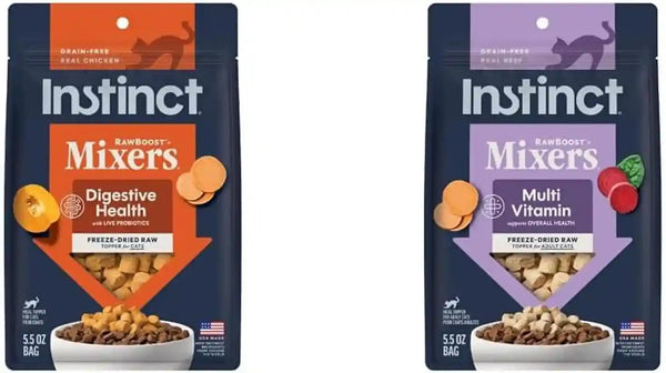 Instinct Freeze Dried Mixers, Cat Food Toppers, Digestive Health, 5.5 Oz | Freeze-Dried Raw Meal Topper or Treat, Functional Whole Foods, Fiber, and Probiotics for Gut Support17