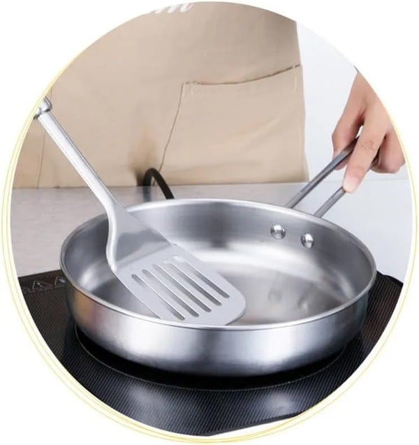 3Pcs/Set Stainless Steel Cookware Set Milk Pot Kit Induction Cooker Cooking Pan for Home Flat Bottom Frying Pan Soup Kitchen (B)3