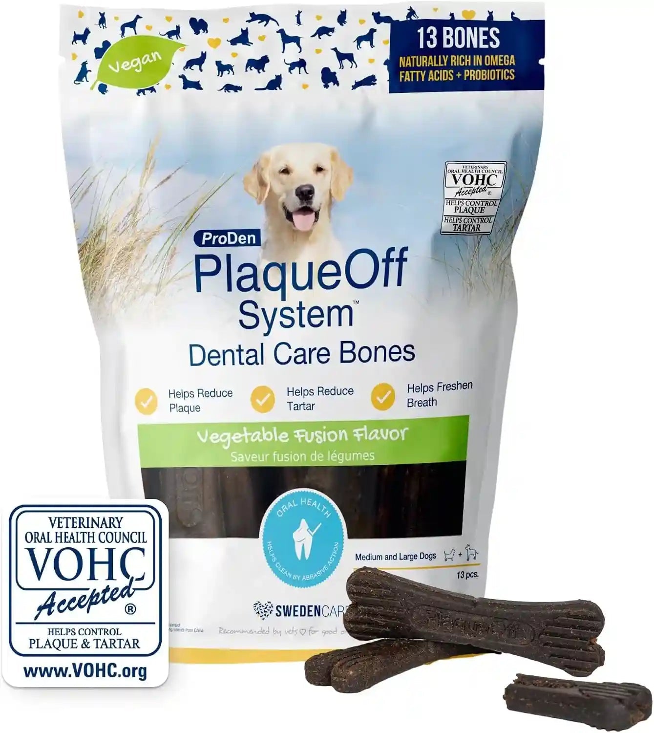 proden-plaqueoff-system-dental-care-bones-dog-teeth-cleaning-bones-for-oral-hygiene-medium-large-canine-formula-bacon-flavor-17-ozpackaging-may-vary-dog-teeth-cleaning-chews-for-fresher-breath-vohc-approved-dental-chews-to-reduce-plaque-tartar-medium-to-large-breeds