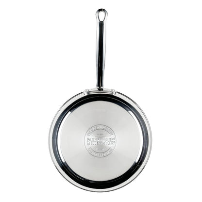 Millennium Stainless Steel Pots and Pans with Lids, Induction Ready, Compatible with All Cooktops, Metal Utensil Safe, 10 Piece Cookware Set, Dishwasher Safe - Stainless Steel10