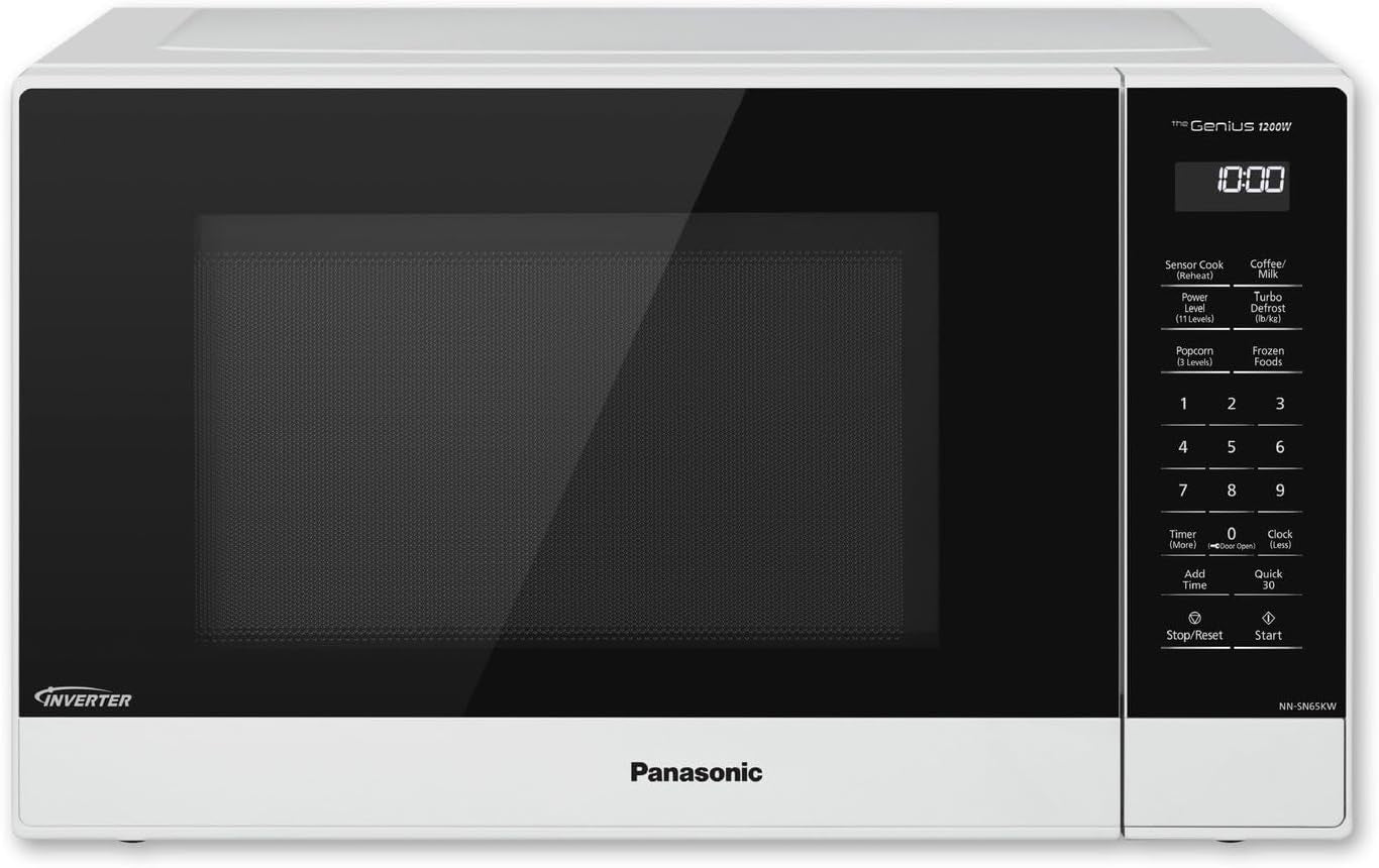 panasonic-nn-sn65kw-microwave-oven-with-inverter-technology-1200w-1-2-cu-ft-small-genius-sensor-one-touch-cooking-popcorn-button-turbo-defrost-nn-sn65kw-white-1-2-cu-ft-small-genius-sensor-one-touch-cooking-inverter-technology-1200w-popcorn-button-turbo-defrost