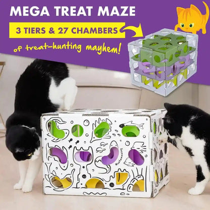 Cat Amazing MEGA – Cat Treat Puzzle Box – Interactive Food Maze – Cat Puzzle Feeder – Treat Box for Indoor Cats – Enrichment Food Toy – Best Cat Toy for Cats!4