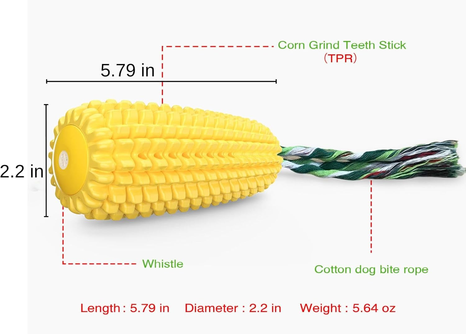 dog-chew-toys-for-aggressive-chewers-corn-interactive-squeaky-dog-toys-for-puppy-medium-breed-tough-rubber-dental-chew-dog-toys