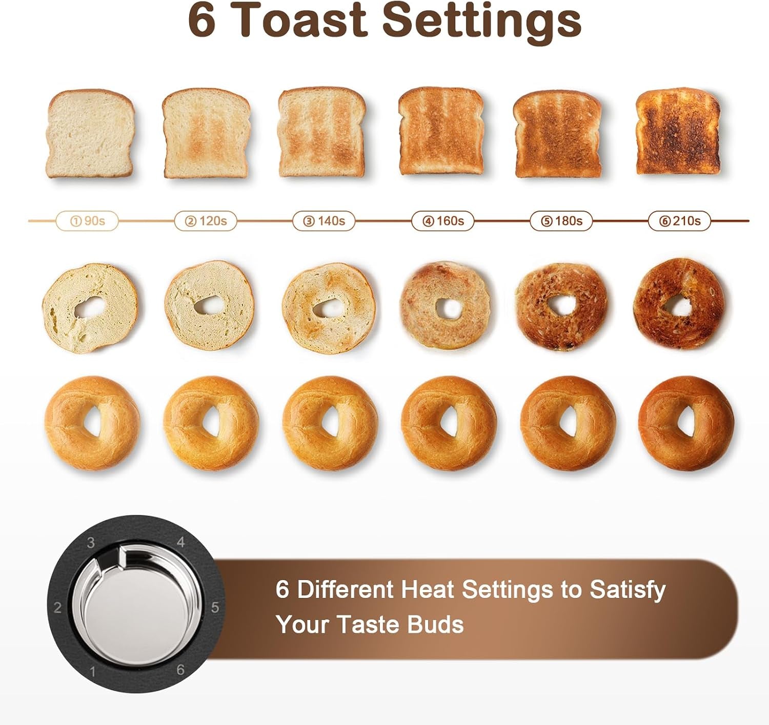 toaster-2-slice-stainless-steel-body-timer-bagel-defrost-reheat-cancel-functions-warming-rack-removable-tray-6-browning-settings-extra-wide-slots-bread-toaster-120v-800w-black