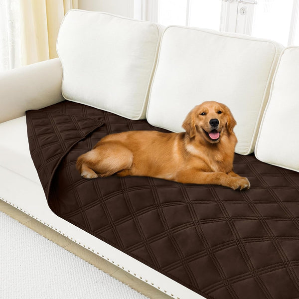 Smiry Waterproof Dog Bed Cover, Reversible Pet Blanket for Sofa Couch | Soft Washable Dog Blanket, Leakproof Couch Cover for Dogs Cats & Furniture Protection, 52X82, Grey/Dark Grey40