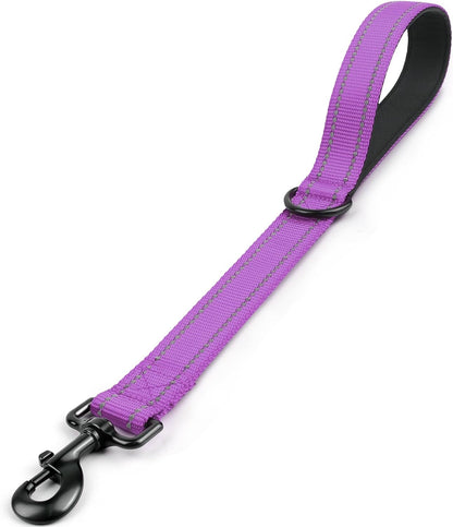 Joytale Short Dog Leash for Close Control & Training, 18", Black | Padded Comfort Handle, Reinforced Nylon Webbing, Secure Metal Clip, for Busy Streets & Heel Training25