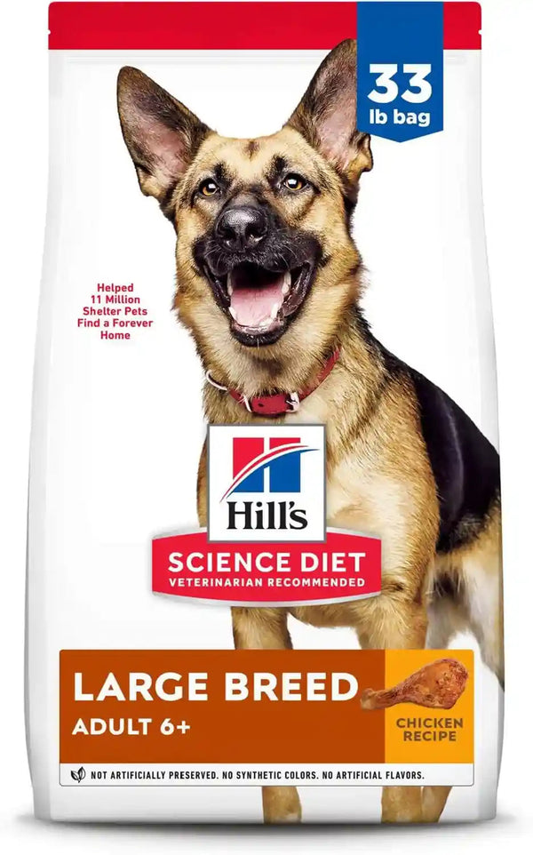 Hill'S Science Diet Adult 6+ Large Breed Dry Dog Food | #1 Veterinarian Recommended, Chicken Recipe, 33 Lb. Bag1