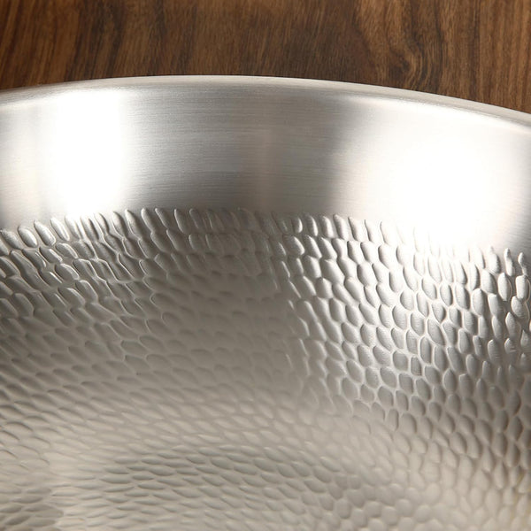 Titanium Hammered Wok, Pure, 2026 Upgrade Frying Pans Nonstick, Non-Stick Wok,Durable Scratch-Resistant Titanium Pans for Cooking, Compatible with All Cooktops,12.6In7