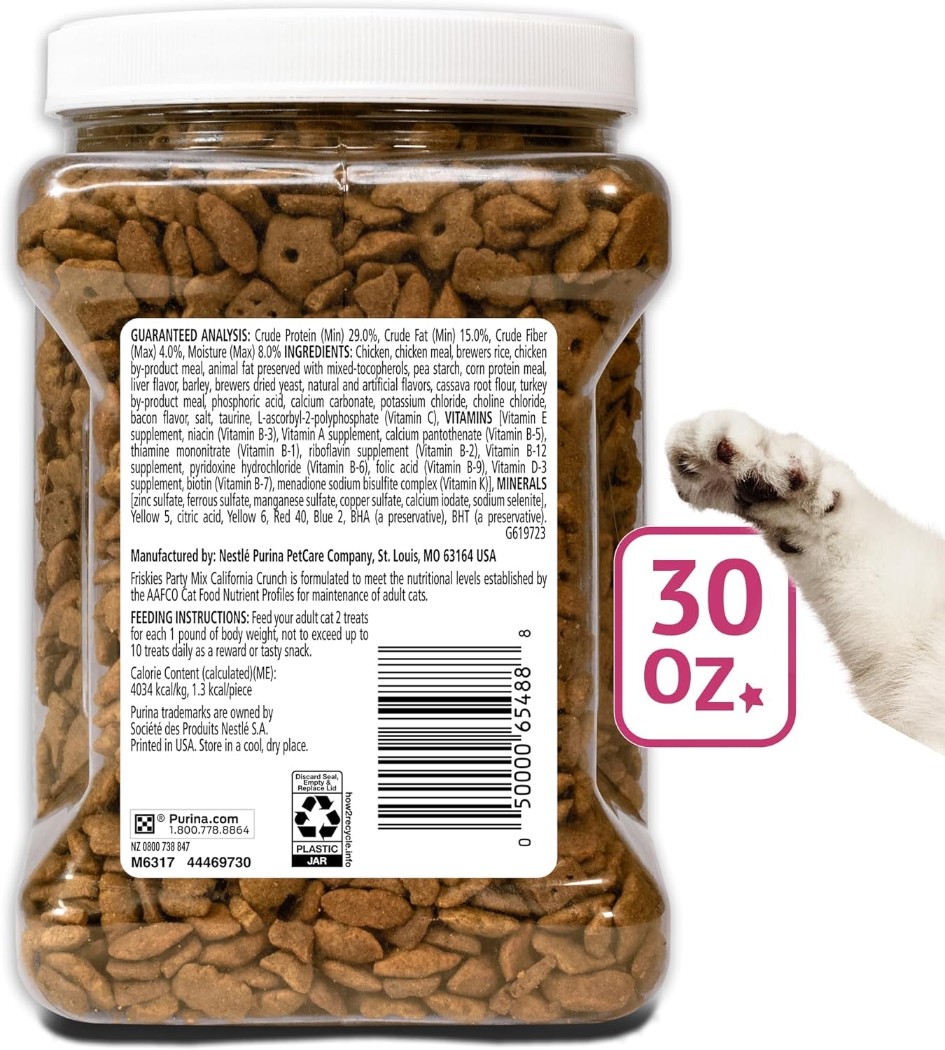 purina-friskies-party-mix-california-crunch-with-chicken-and-flavors-of-turkey-and-bacon-cat-treats-30-oz-canister