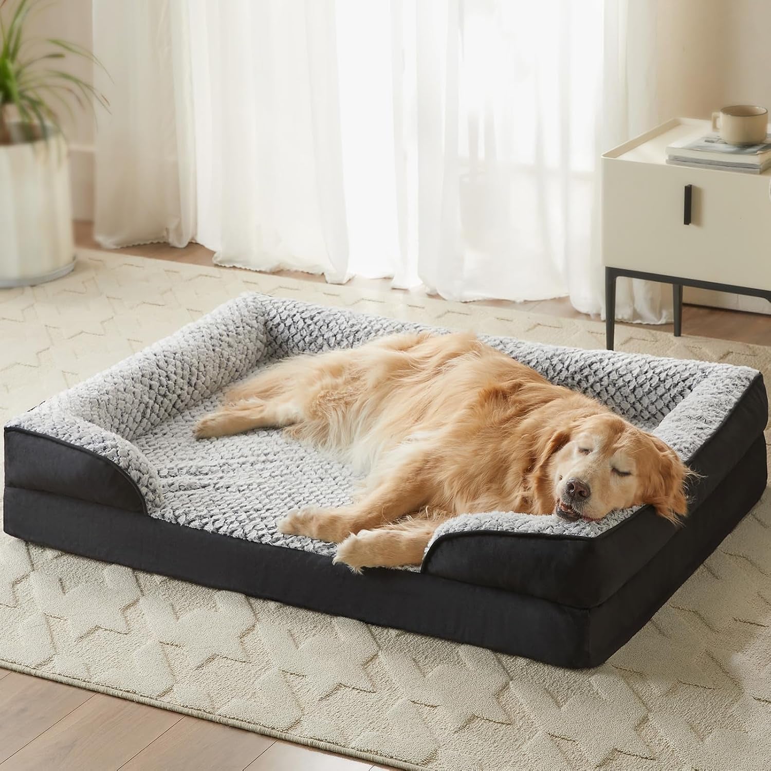 lextro-orthopedic-dog-beds-for-large-dogs-42x30-inch-extra-large-dog-bed-egg-crate-foam-bed-for-large-dogs-big-pet-bed-with-washable-removable-waterproof-pillow-cover-and-anti-slip-bottom-grey