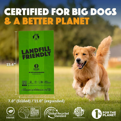 Doggy Do Good - 180 Count, Heavy Duty Poop Bags for Dogs - Standard Size - Dog Waste Bags Made with 50% Recycled Plastic + 15% Biobased Material - Landfill-Friendly, Unscented, Leak-Proof | Heavy-Duty, Easy-Open Dog Bags - 50% Recycled Plastic & 15% Biobased Materials - Trash-Bin Ready & Land-Fill Friendly4