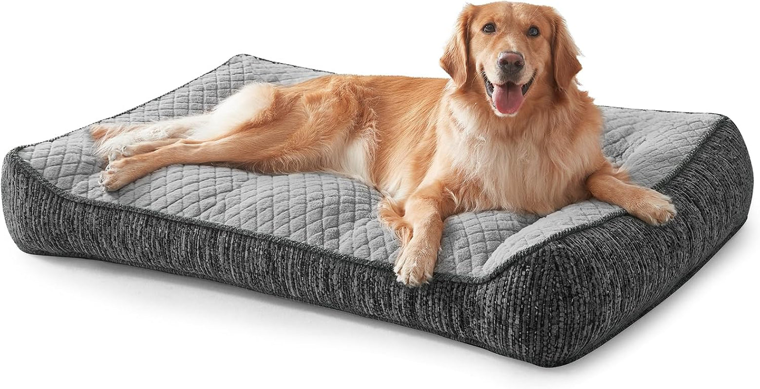 joejoy-xl-orthopedic-dog-bed-for-large-dogs-extra-thick-foam-pet-bed-sofa-bolster-sides-large-sized-dog-couch-bed-with-removable-washable-cover-non-slip-bottom-grey-42x30