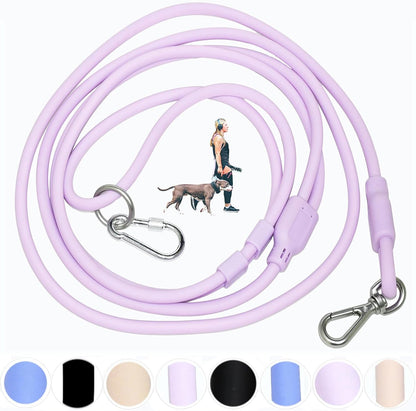 9-In-1 Hands Free Dog Leash Crossbody/Waist Blue Small Dogs | Adjustable, Waterproof No-Pull Dog Collar/Harness/Leash Set, Heavy Duty, Slip Lead, Fits 8-120Lbs12