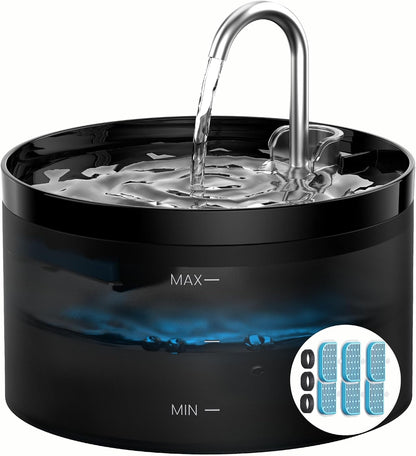 Cat Water Fountain: Dog Bowl Fountains - Automatic Pet Dispenser - Dogs Drinking Waterer Bowls Indoor - Auto Watering Dish Supplies - Easy Cleaning Animal Machine - Quiet 67Oz/2L Kitty Drink Fountain11
