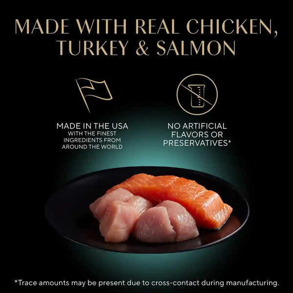 Sheba Perfect Portions Cuts Wet Cat Food, Multipack, 2.6 Oz, 24 Ct | Grain-Free, Chicken, Salmon & Turkey Flavors, Protein-Rich, No Corn or Soy, Essential Vitamins & Minerals, Twin-Pack Trays2