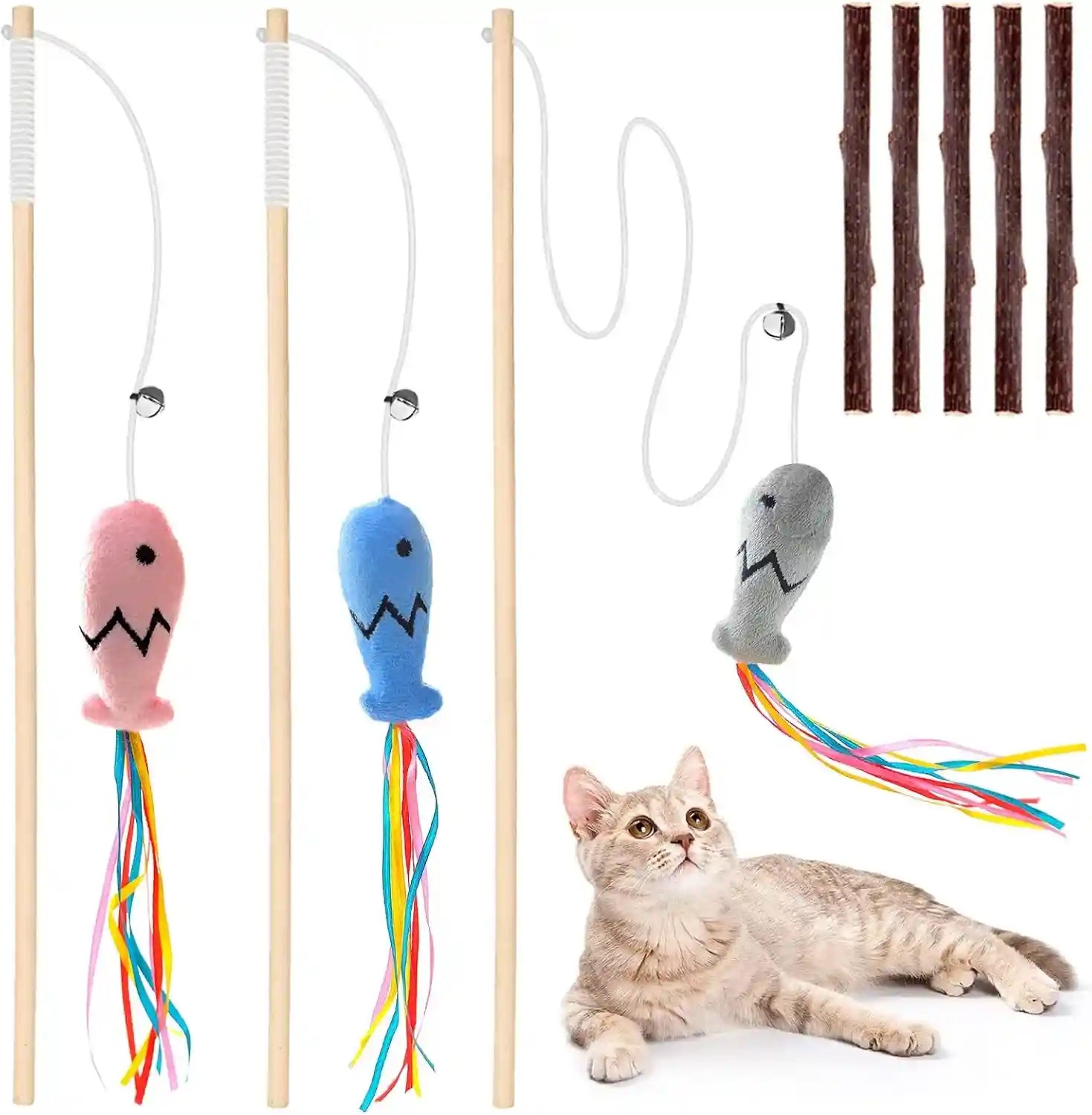 natural-wood-cat-wand-toy-with-ribbon-fish-teaser-3pcs-16-inch-indoor-cat-exerciser-playing-kitten-toy-bonus-5pcs-catnip-sticks-for-teeth-cleaning