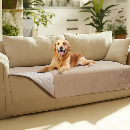 Luciphia 100% Waterproof Couch Cover Blanket for Dogs Anti-Slip Pet Couch Protector Sofa Mat Puppy Cat Blanket with Non-Slip Bottom, Navy Blue, 30X70 Inch34