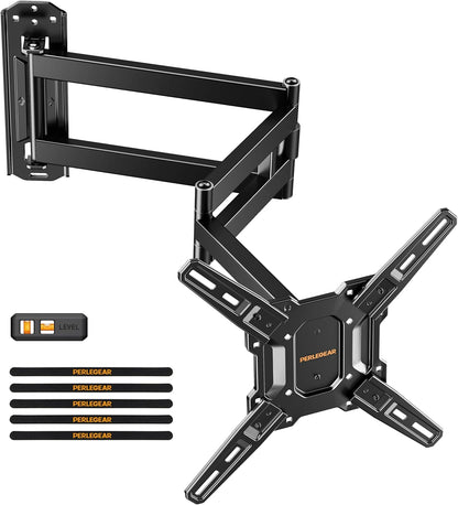 Long Arm TV Wall Mount for 32-65″ Tvs, 37.4” Long Extension | Max VESA 400X400Mm, Corner TV Mount with Articulating Arms, Full Motion Wall Bracket with Swivel and Tilt, Holds to 110 Lbs1