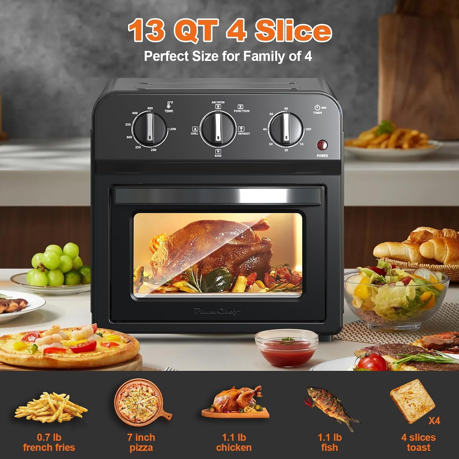 4-slice-air-fryer-toaster-oven-combo-360-hot-air-circulation-larger-capacity-timer-temp-control-stainless-steel-7-in-1-convection-oven-countertop-low-oil-for-family-cooking-black