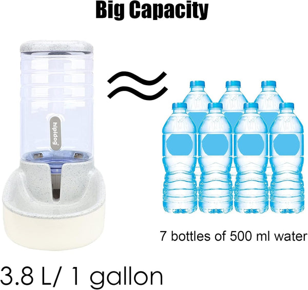 Kathson Automatic Cats Water Dispenser 1 Gallon Gravity Dogs Water Station Feeder Large Capacity Pet Drinking Bowls for Kitten Puppy2