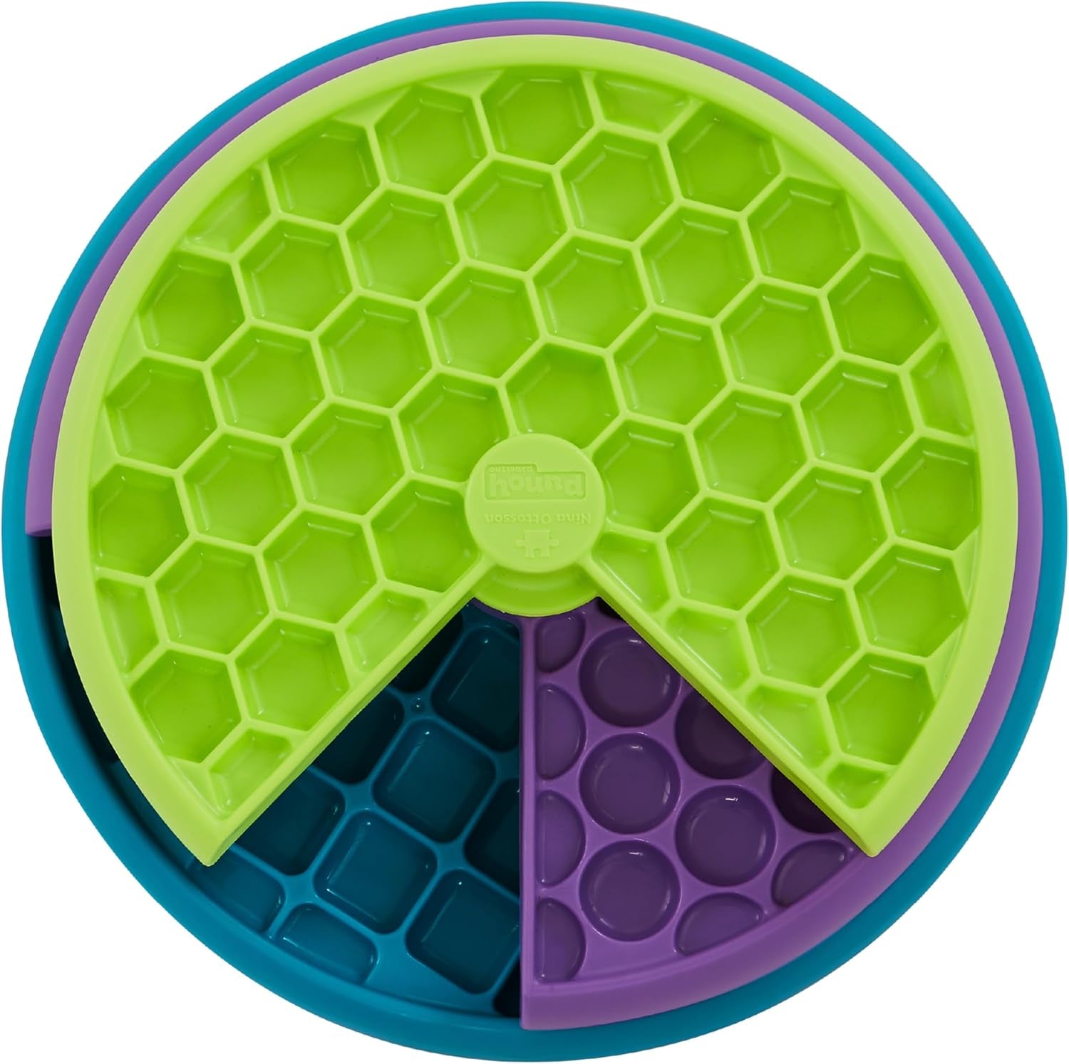 outward-hound-by-nina-ottosson-lickin-layers-3-in-1-interactive-dog-feeder-puzzle-lick-mat-slow-feeder-bowl-mental-stimulation-toy-for-medium-large-dogs-2-cup-capacity-10-4-in-x-2-8-in