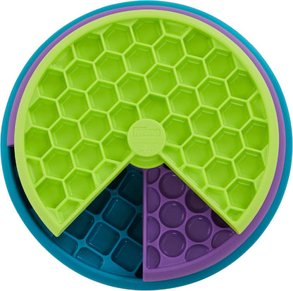 Outward Hound by Nina Ottosson Lickin’ Layers 3-In-1 Interactive Dog Feeder Puzzle, Lick Mat & Slow Feeder Bowl - Mental Stimulation Toy for Medium & Large Dogs, 2 Cup Capacity, 10.4 in X 2.8 In1