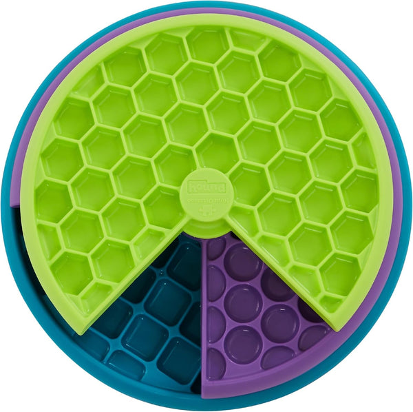 Outward Hound by Nina Ottosson Lickin’ Layers 3-In-1 Interactive Dog Feeder Puzzle, Lick Mat & Slow Feeder Bowl - Mental Stimulation Toy for Medium & Large Dogs, 2 Cup Capacity, 10.4 in X 2.8 In1