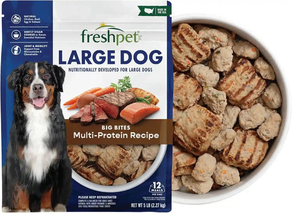 Freshpet Healthy & Natural Large Dogs/Breeds Dog Food, Fresh Multi Protein Recipe, 5Lb1