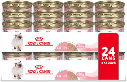 ROYAL CANIN Feline Health Nutrition Kitten Loaf in Sauce Cat Food, 3 Oz (Pack of 24)1