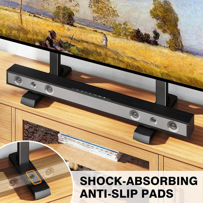 Universal TV Legs, Table Top TV Stand Base with Height Adjustable | for Most 37-90 Inch Tvs, Holds up to 150Lbs with Cable Management, Max VESA 800X600Mm, Black2