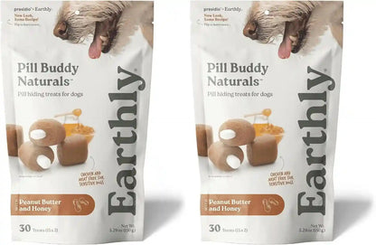 Presidio Earthly Pill Buddy Naturals - PB & Apple Recipe Pill Hiding Treats for Dogs - Make a Perfect Pill Concealing Pocket or Pouch for Any Size Medication - 30 Servings13