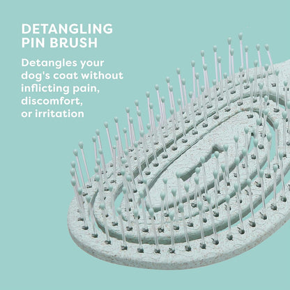 Biosilk for Pets Eco Friendly Detangling Pin Brush for Dogs, Gentle Dog Grooming Brush Designed to Help Remove Knots and Tangles and Support Healthy Coats for All Dogs | Gentle Grooming Brush Removes Knots and Tangles; Supports Healthy Coats for All Dog Breeds6