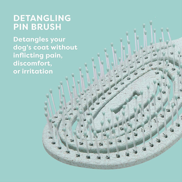 Biosilk for Pets Eco Friendly Detangling Pin Brush for Dogs, Gentle Dog Grooming Brush Designed to Help Remove Knots and Tangles and Support Healthy Coats for All Dogs | Gentle Grooming Brush Removes Knots and Tangles; Supports Healthy Coats for All Dog Breeds6